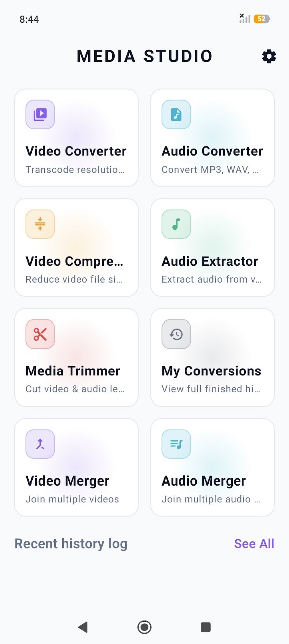 Media Video Audio Converter Android App Interface Screenshot 2