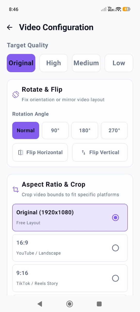 Media Video Audio Converter Android App Interface Screenshot 3