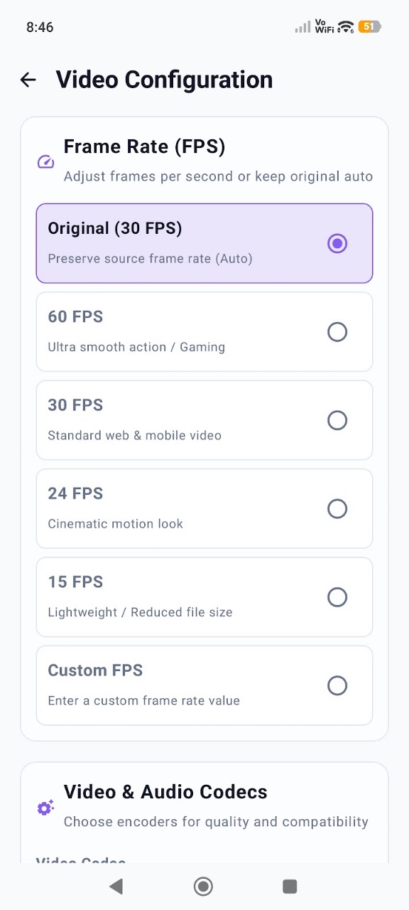 Media Video Audio Converter Android App Interface Screenshot 4