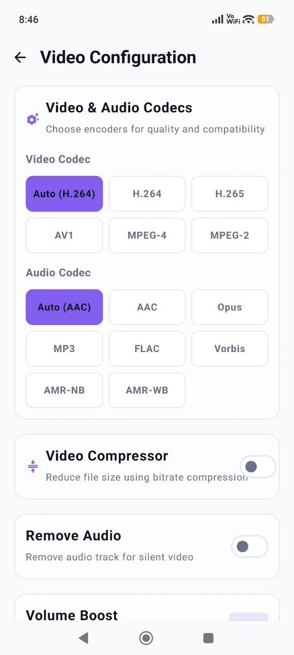 Media Video Audio Converter Android App Interface Screenshot 5